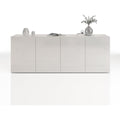 Un espace mieux organise grace a ce buffet avec portes, finition blanc