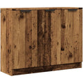 Pour un interieur harmonieux, buffet avec portes, a l'aspect bois en finition bois naturel