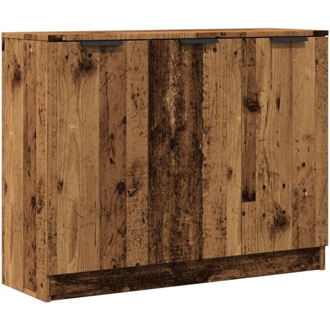 Pour un interieur harmonieux, buffet avec portes, a l'aspect bois en finition bois naturel