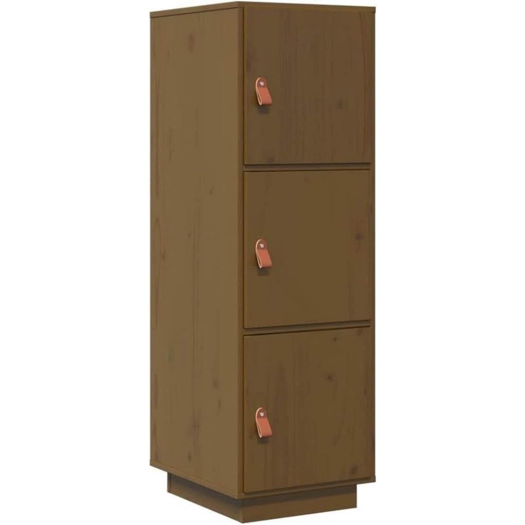 Une touche de caractere, buffet avec portes, a l'aspect bois dans un ton marron et naturel