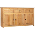 Une touche de caractere, buffet avec tiroirs, a l'aspect bois dans un ton bois naturel
