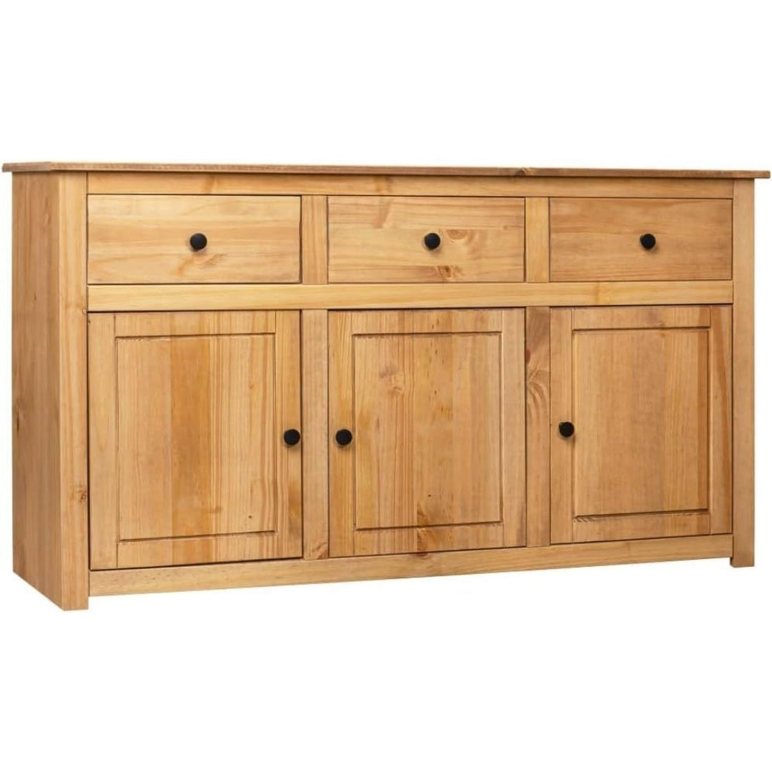 Une touche de caractere, buffet avec tiroirs, a l'aspect bois dans un ton bois naturel