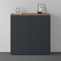 Pour un interieur harmonieux, buffet avec portes, a l'aspect bois en finition bois naturel