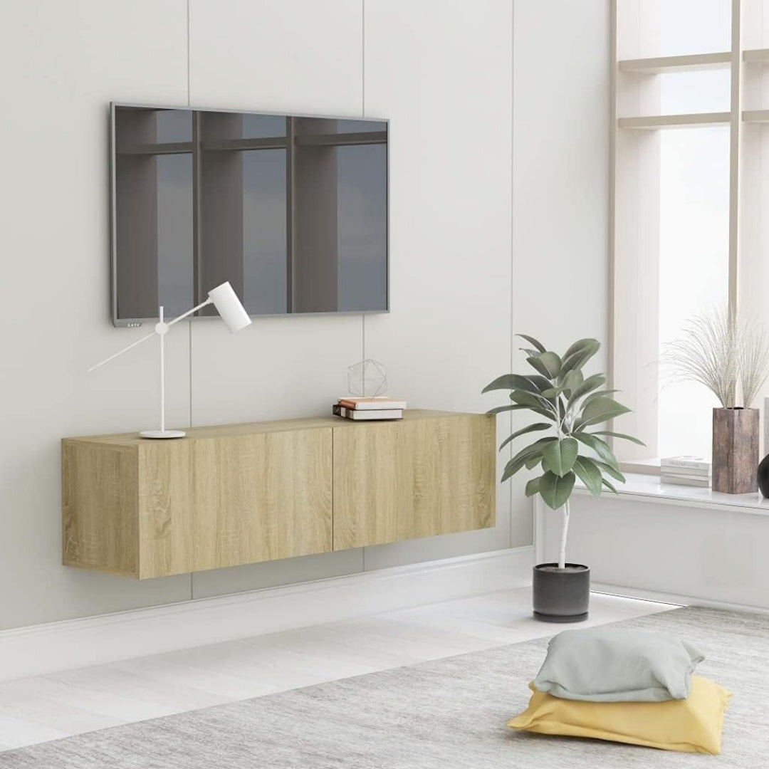 Pour un interieur harmonieux, armoire avec portes, a l'aspect bois en finition chene et bois naturel