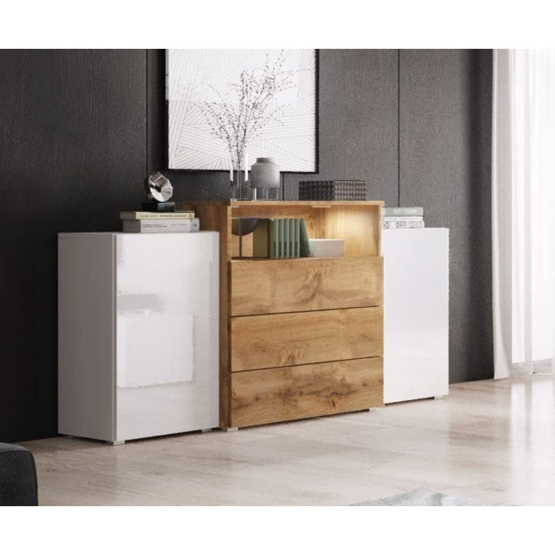 Le charme du rangement avec ce commode avec tiroirs, avec portes, coloris non determine