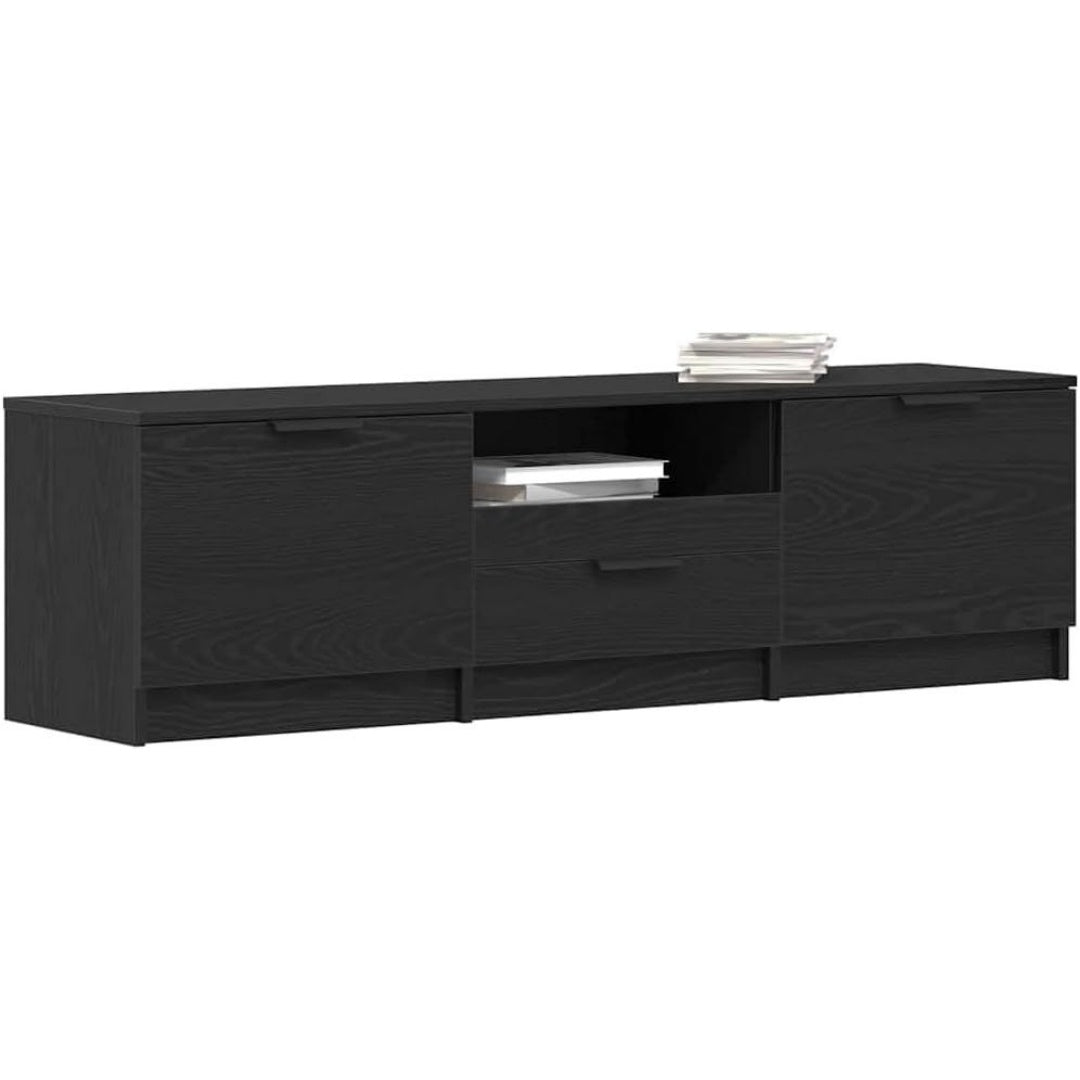 Une touche de caractere, commode avec tiroirs, avec portes dans un ton bois naturel et vert