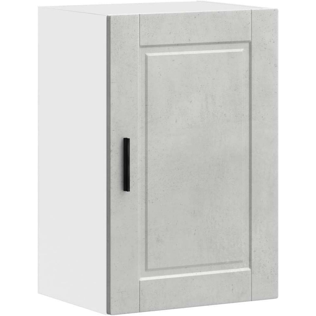Le charme du rangement avec ce armoire avec portes, a l'aspect bois, coloris gris et bois naturel