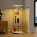 Pour un interieur harmonieux, bibliotheque avec portes, avec etageres en finition blanc