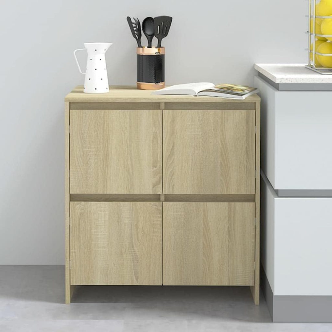 Une touche de caractere, buffet avec portes dans un ton chene